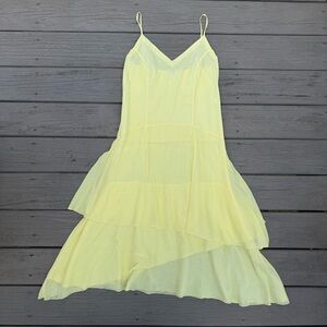 European Culture strappy yellow cotton dress size M
